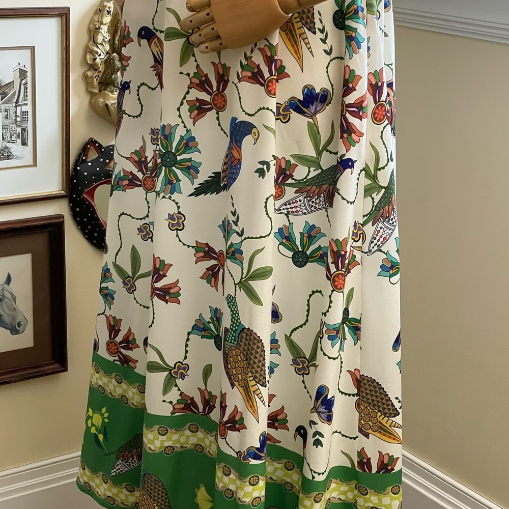 Floral Green and White Dress - Picture 6 of 6
